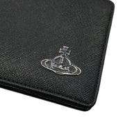 Vivienne Westwood Black Vegan Bi Fold Wallet