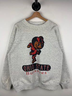 Vintage 90s Ohio State Buckeyes University Grey Crewneck