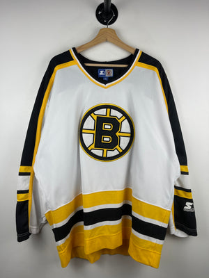 Vintage 90s NHL Starter Boston Bruins White Hockey Jersey