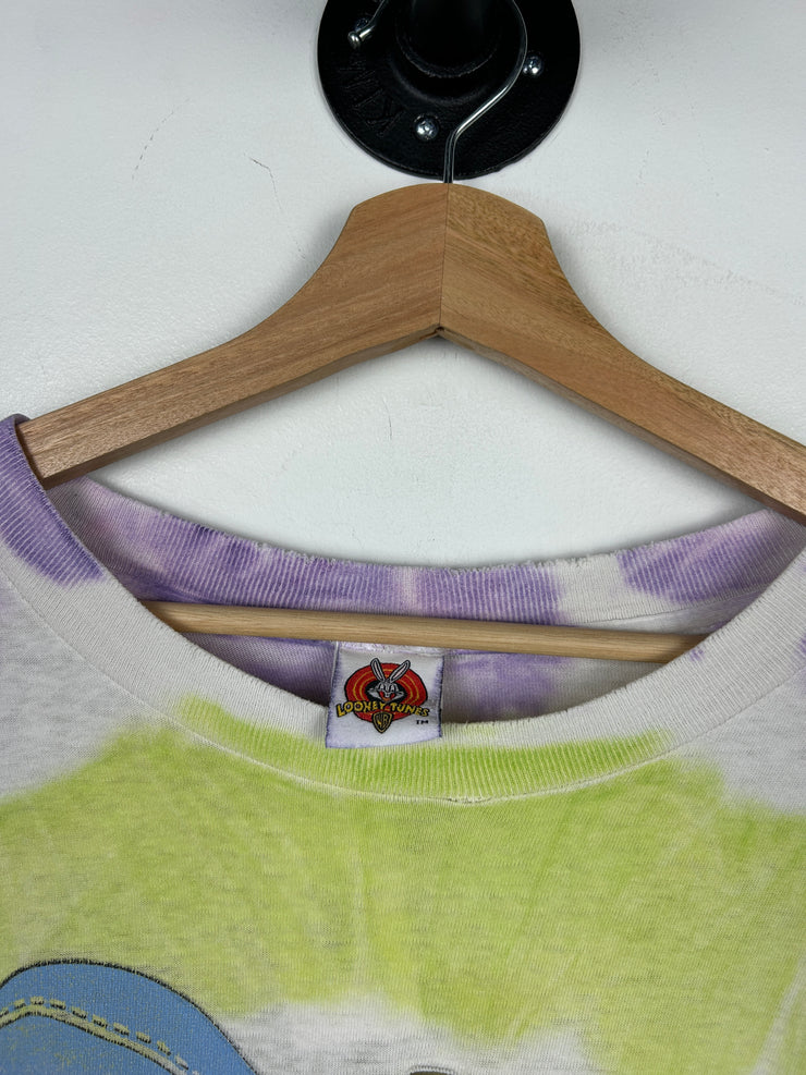 Vintage 90s Looney Tunes Yeah Right You Wish Tie Dye Tee