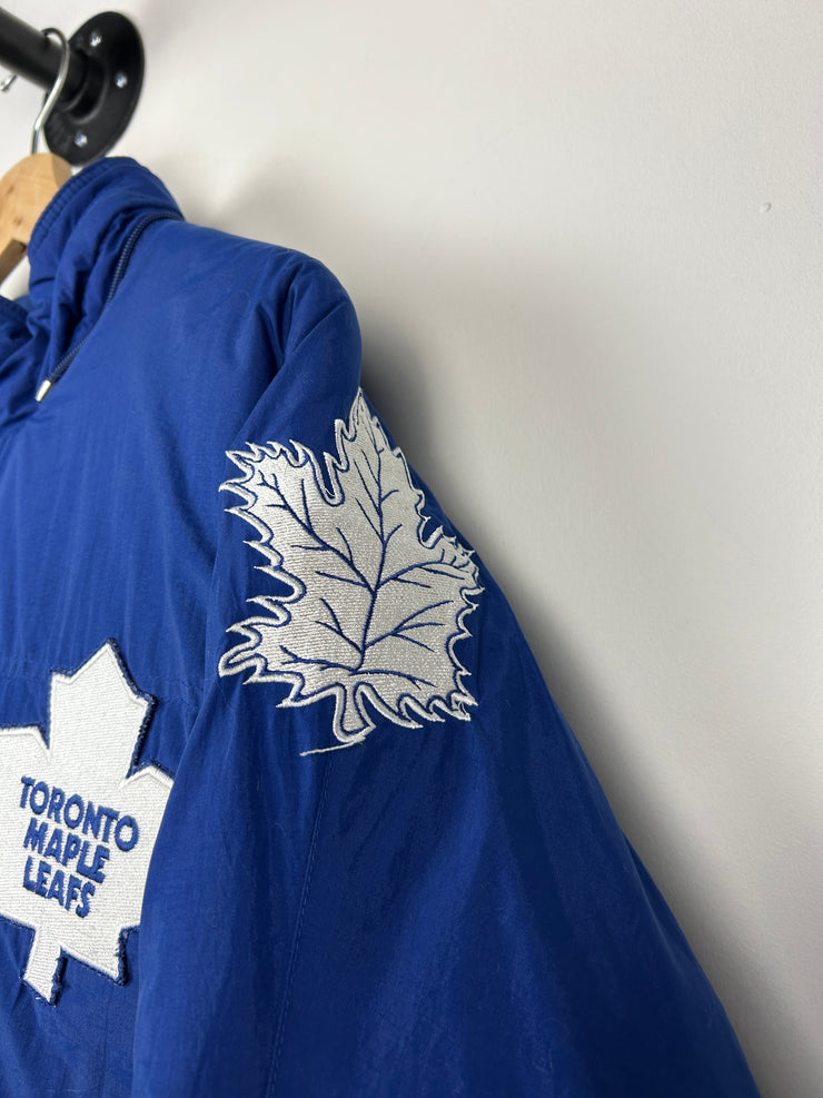 Vintage 90s NHL Apex Toronto Maple Leafs Blue & White Jacket