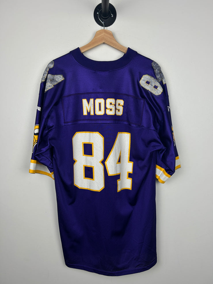 Vintage 90s NFL Puma Minnesota Viking Moss Purple Football Jersey