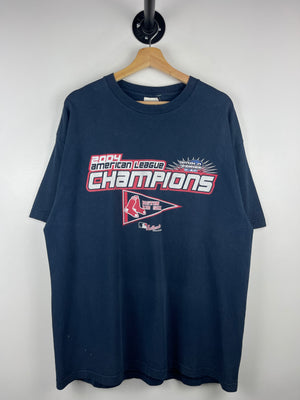 Vintage MLB Lee Sport Boston Red Sox World Series Champions Navy Tee