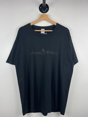 Vintage 90s Johnnie Walker Scotch Whisky Black Tee