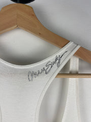 Vintage Miss Sixty Women's White Denim Dress