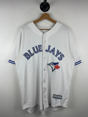 Vintage MLB Majestic Toronto Blue Jays Josh Donaldson White Baseball Jersey