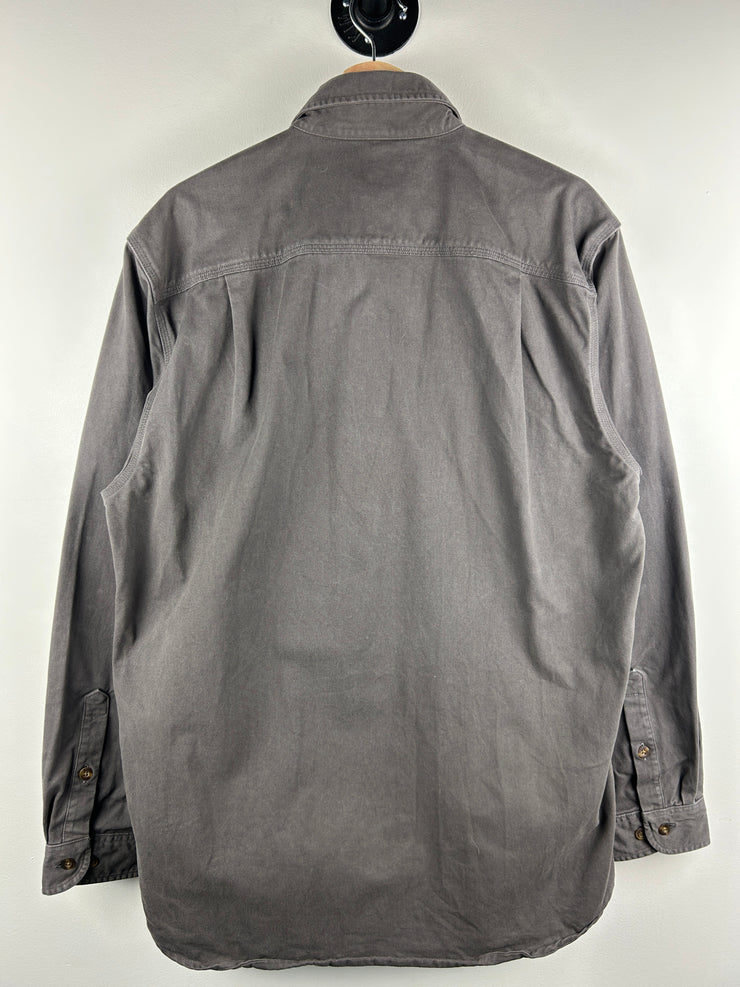 Vintage Carhartt Grey Button Up Long Sleeve Shirt