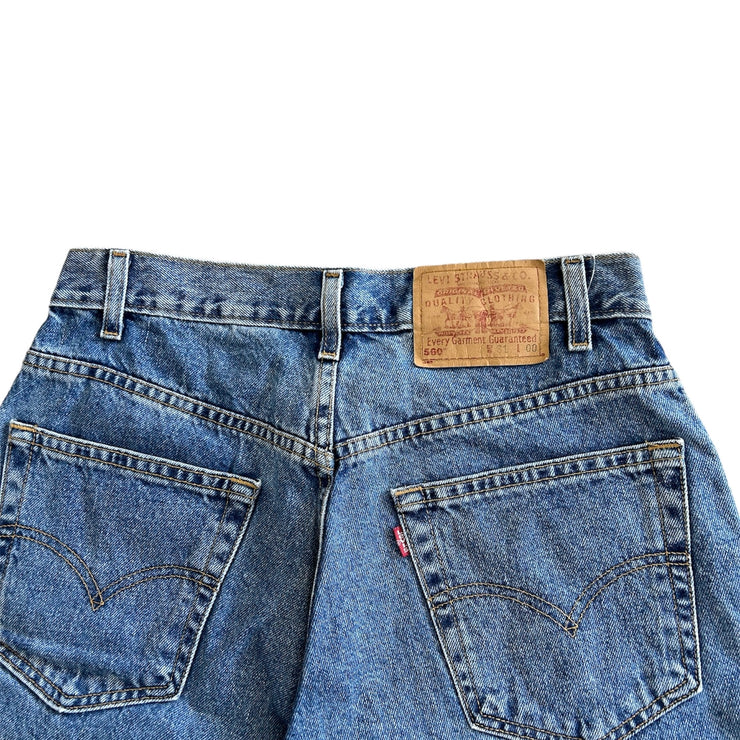 Vintage Levis 550 Light Wash Blue Denim Shorts