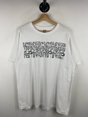 Vintage Red Dragon Skateboards White Tee