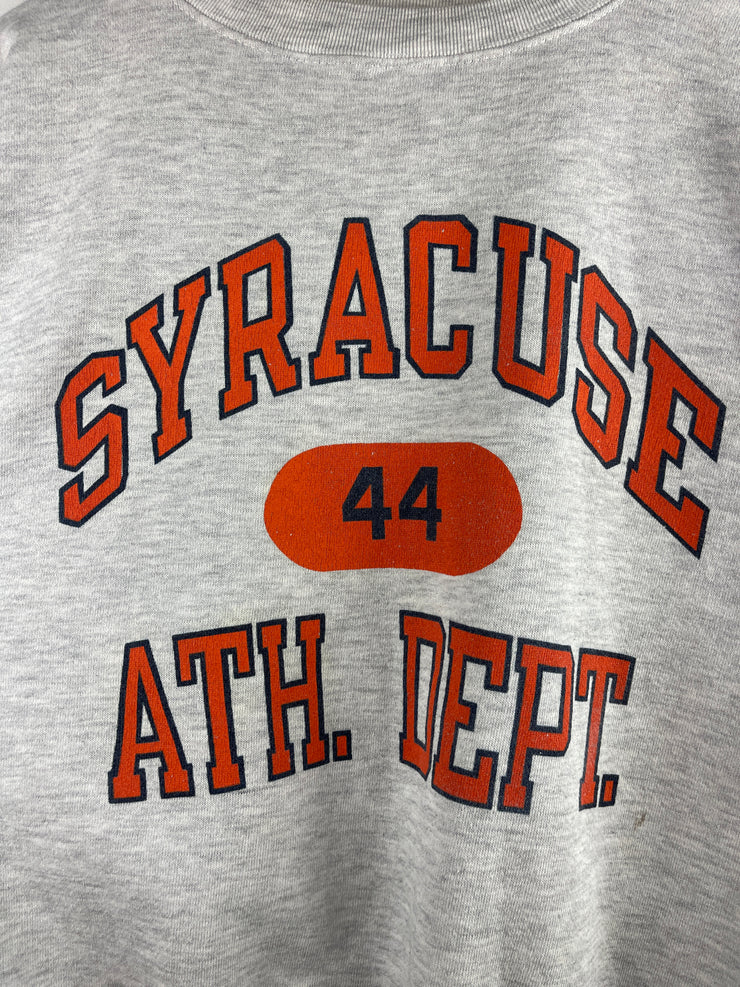 Vintage 90s Syracuse University Ath. Dept. Grey Crewneck