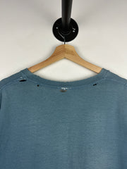 Vintage Nike Mini Swoosh Distressed Blue Tee
