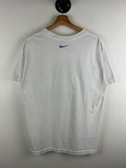 Vintage Nike Bauer Finland Hockey Middle Swoosh White Tee