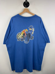 Vintage 90s Phuc Skateboards Stussy 3 Wheeler Bike Blue Tee