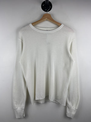 Vintage 80s Arctex JE Morgan White Thermal Long Sleeve