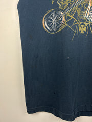 Vintage West Coast Choppers Navy Cut Off Tank Top
