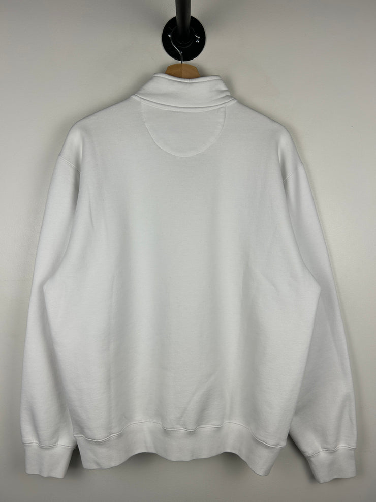 OVO Owl White Quarter Zip Sweater