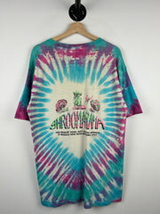 Vintage 90s Shroomarama Mushrooms Drug Parody Tie Dye Tee