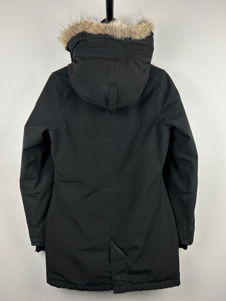 Canada Goose Victoria Parka Women’s Fur Down Filled Black Jacket