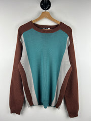 Vintage Levis Silver Tab Brown & Blue Knit Sweater