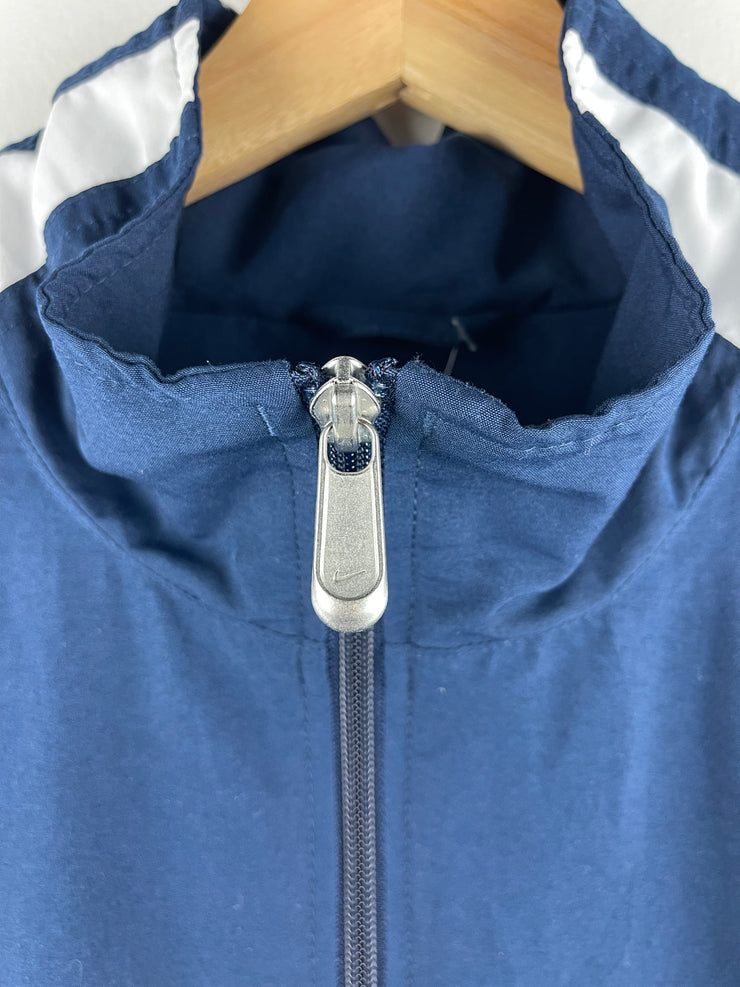 Vintage Nike Swoosh Spellout Navy & White Windbreaker