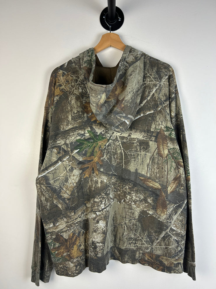 Vintage Y2K Real Tree Camo Hoodie