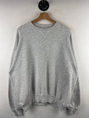 Vintage 90s Russell Athletic Blank Grey Crewneck