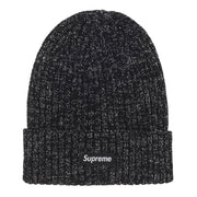 Supreme SS25 Box Logo Overdyed Metallic Black Beanie