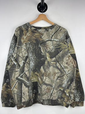 Vintage Outfitters Ridge Real Tree Camo Crewneck