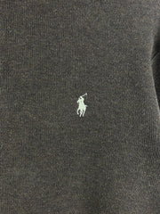 Vintage 90s Polo Ralph Lauren Brown Quarter Zip Sweater