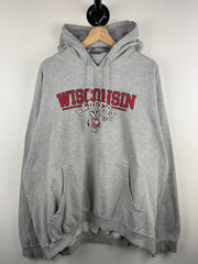 Vintage Wisconsin Badgers Grey Hoodie