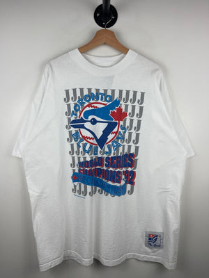 Vintage 90s MLB The Game Toronto Blue Jays World Series Champions White Tee