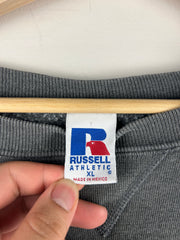 Vintage 90s Russell Athletic Charcoal Grey Blank Crewneck