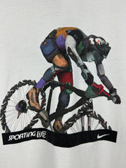 Vintage 90s Nike ACG Sporting Life Biking White Tee