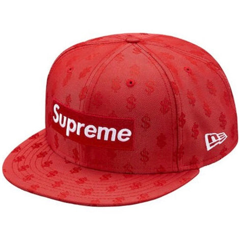 Supreme SS18 New Era Monogram Box Logo Red Fitted Hat