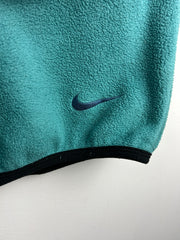 Vintage 90s Nike ACG Teal Fleece Zip Up Vest