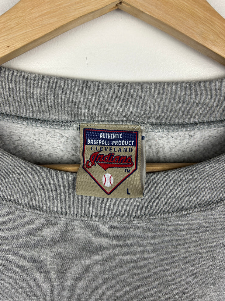 Vintage MLB Cleveland Indians 100 Years Grey Crewneck