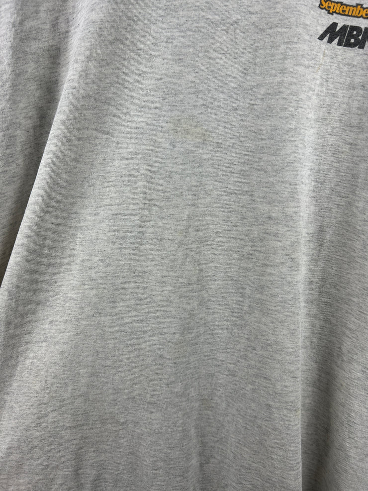 Vintage 90s NFL Logo Athletic Cleveland Browns VS Pittsburgh Steelers Grey Tee