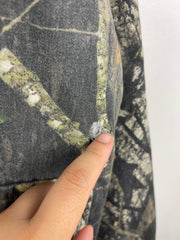 Vintage Mossy Oak Real Tree Camo Hooded Bomber Jacket