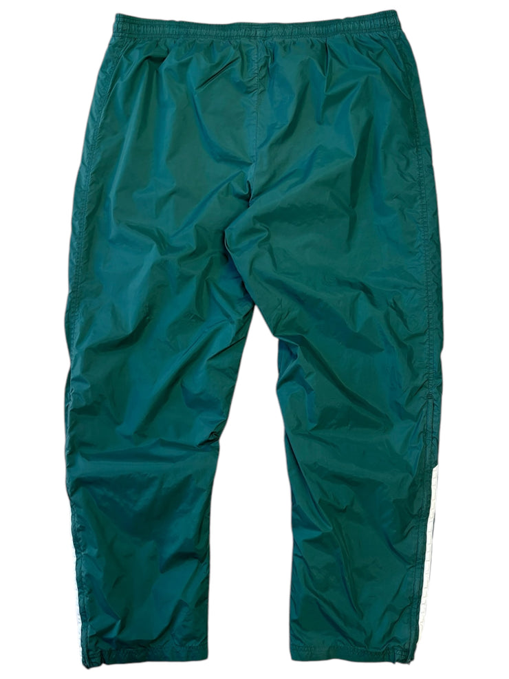 Vintage Y2K Adidas 3 Stripe Green Splash Pants