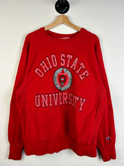 Vintage 80's Champion Ohio State University Red Crewneck