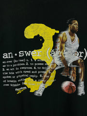 Vintage NBA Reebok Allen Iverson Answer Black Tee
