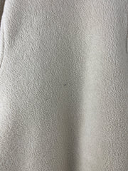 Vintage Old Navy Spellout Cream Quarter Zip Fleece Sweater