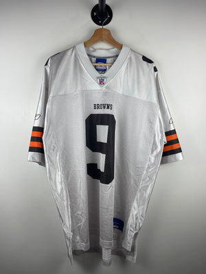 Vintage NFL Reebok Cleveland Browns Charlie Frye White Football Jersey