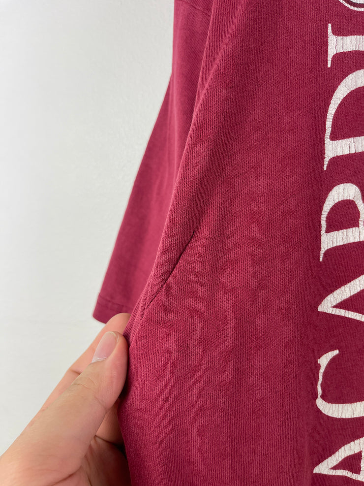 Vintage 90s Bacardi Rum Burgundy Tee