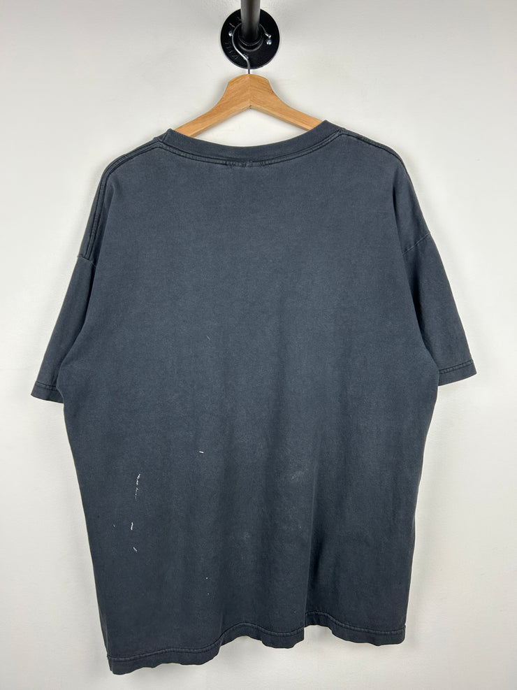 Vintage 90s South Park WWF Rage In The Cage Black Tee
