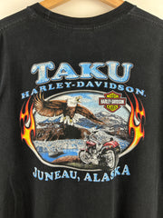 Vintage Harley Davidson Alaska Black Tee