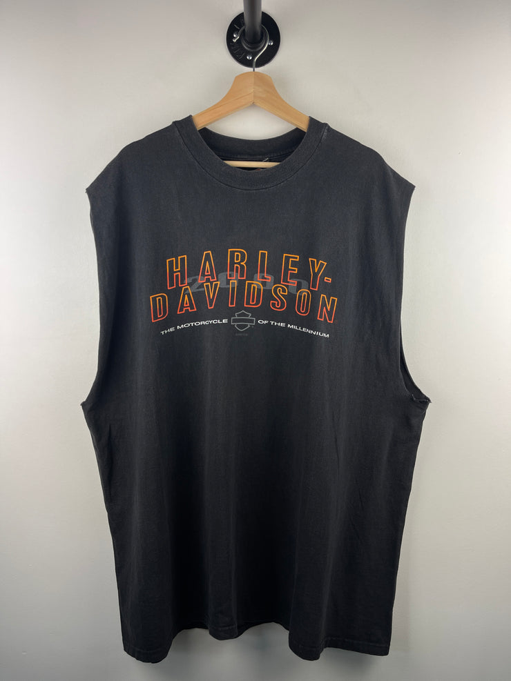 Vintage 90s Harley Davidson Ohio Black Tank Top