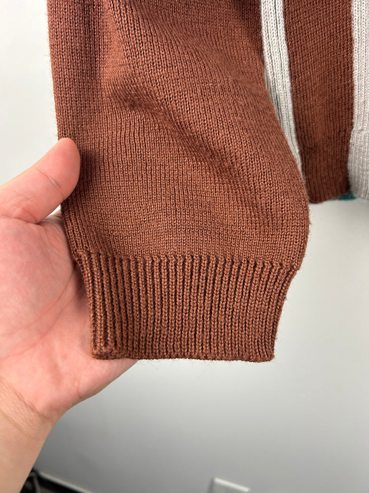 Vintage Levis Silver Tab Brown & Blue Knit Sweater
