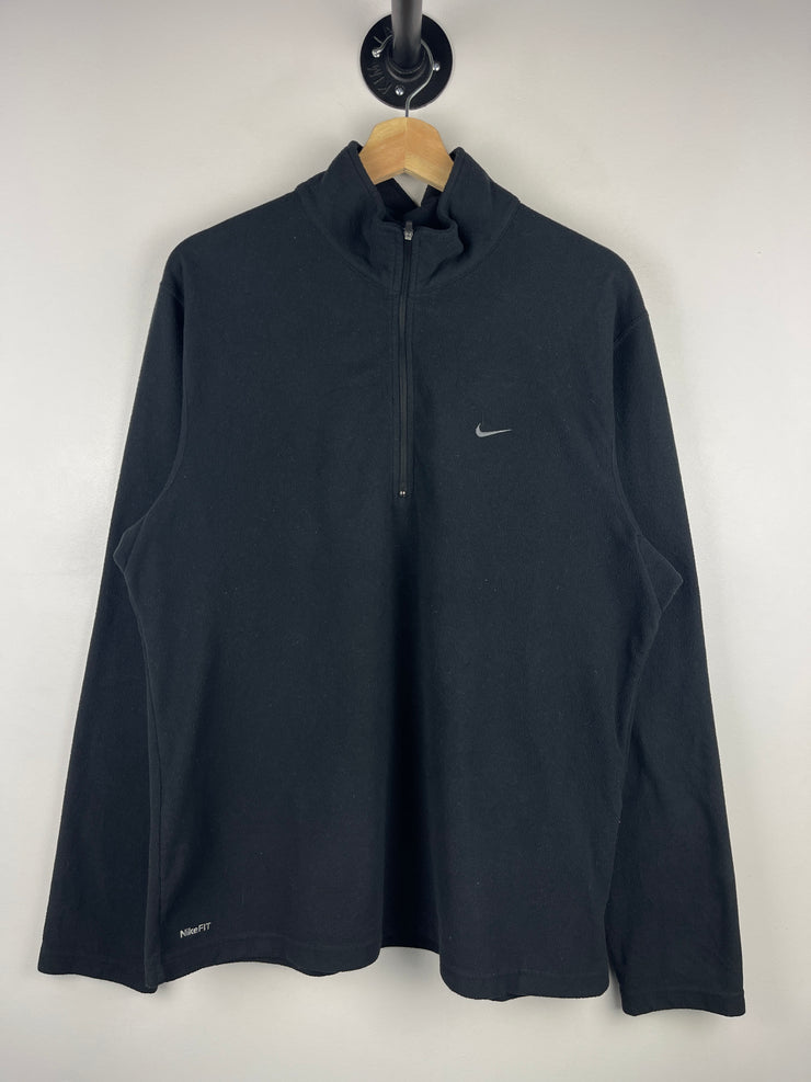 Vintage Nike Swoosh Quarter Zip Fleece Sweater