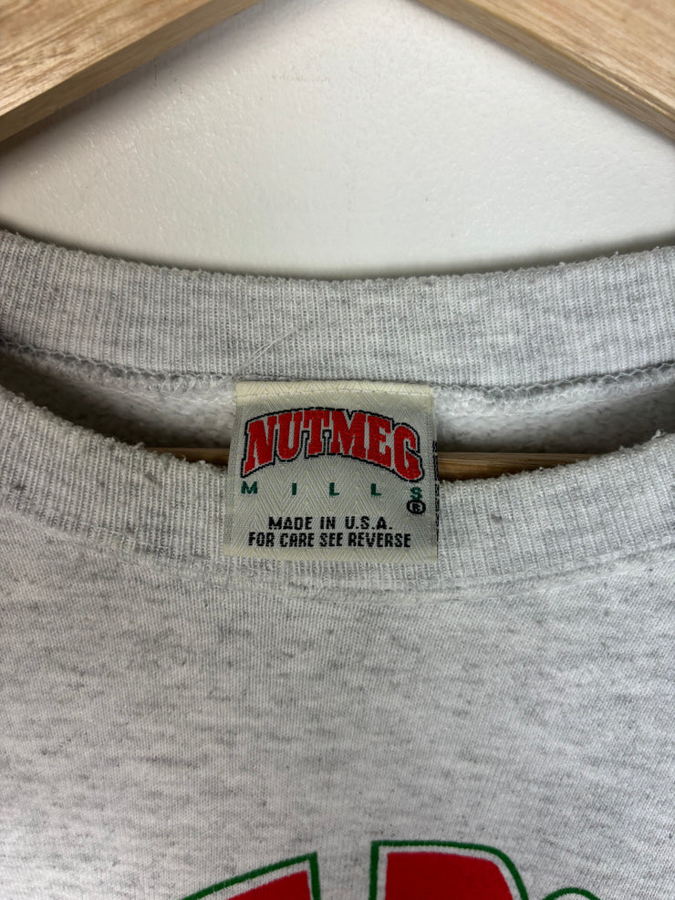 Vintage 1994 Nutmeg Rose Bowl Wisconsin VS UCLA Grey Crewneck